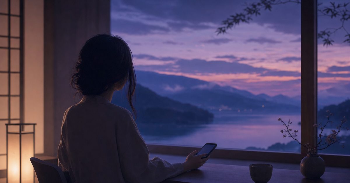 電話占いについて静かに考える人のイメージ